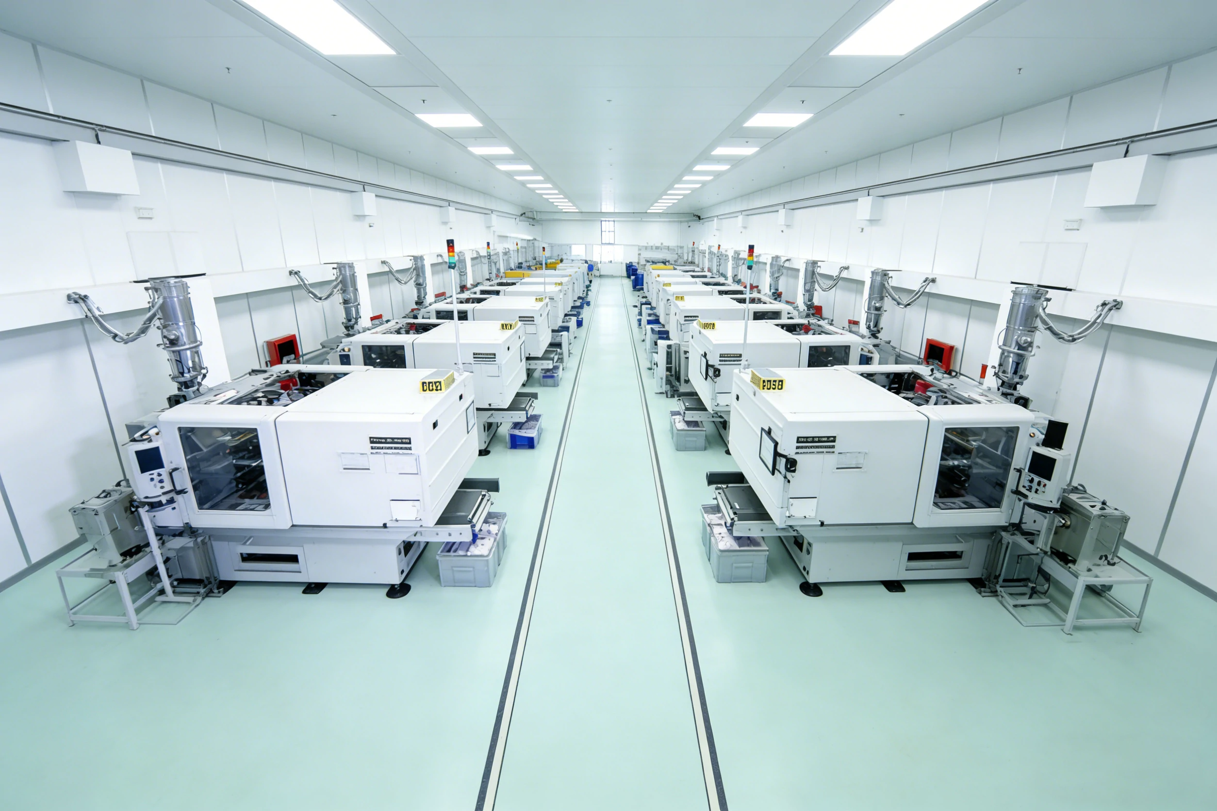Injection molding production line