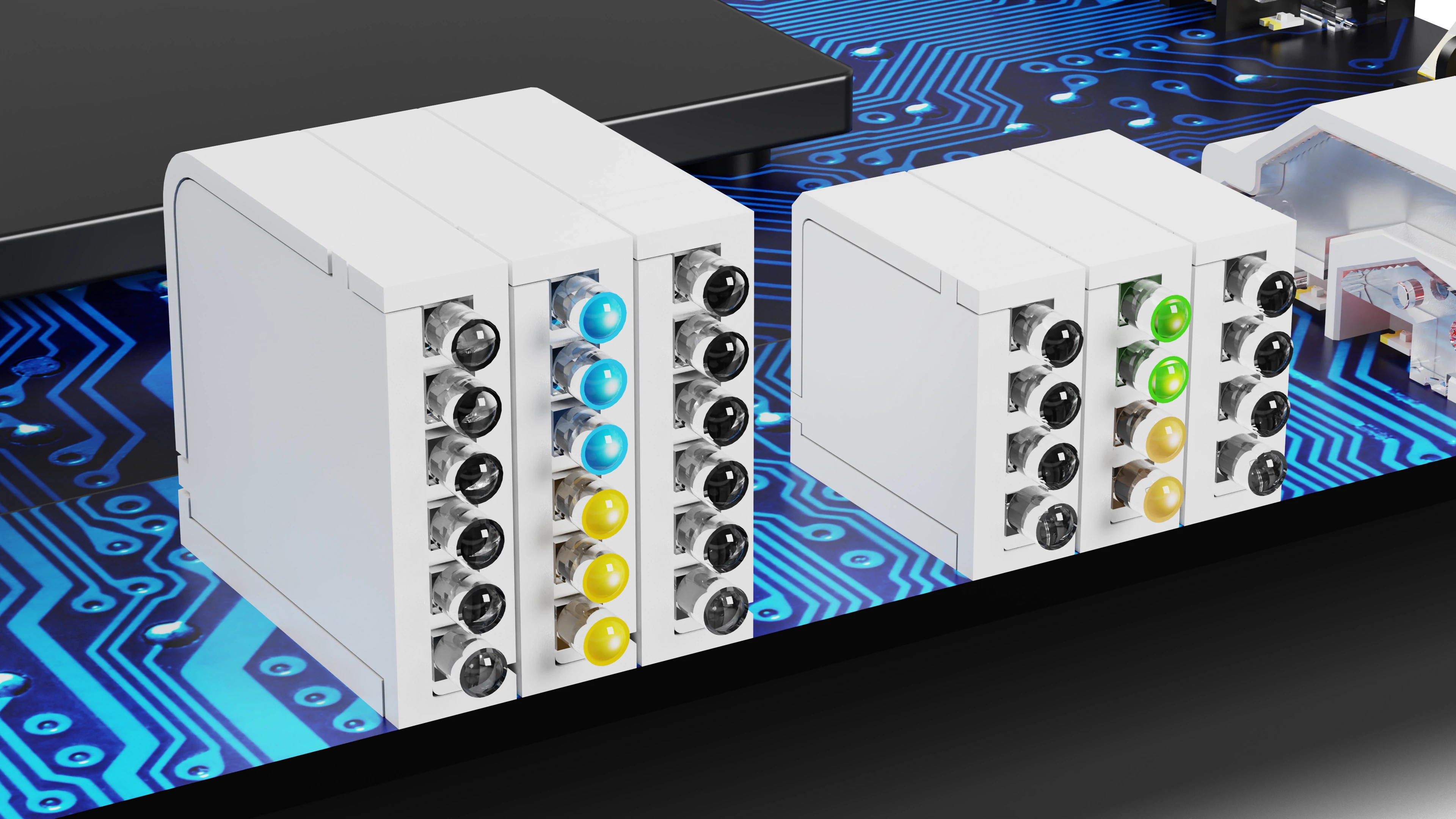 High-density light guide module