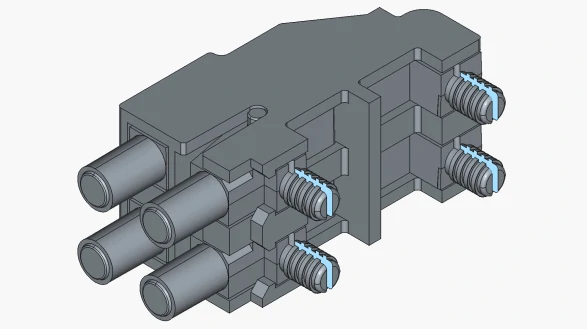 Slotted cylindrical pin design